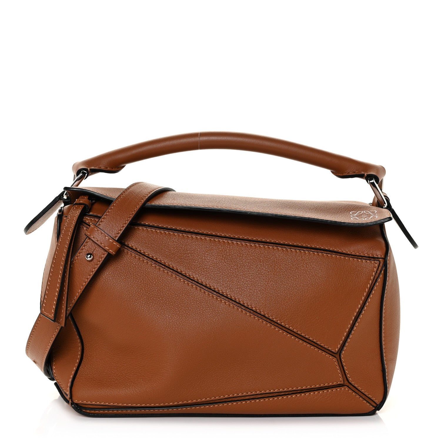 Loewe Calfskin Small Puzzle Bag Tan 1 of 11