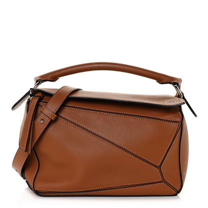 Loewe Calfskin Small Puzzle Bag Tan 1 of 11