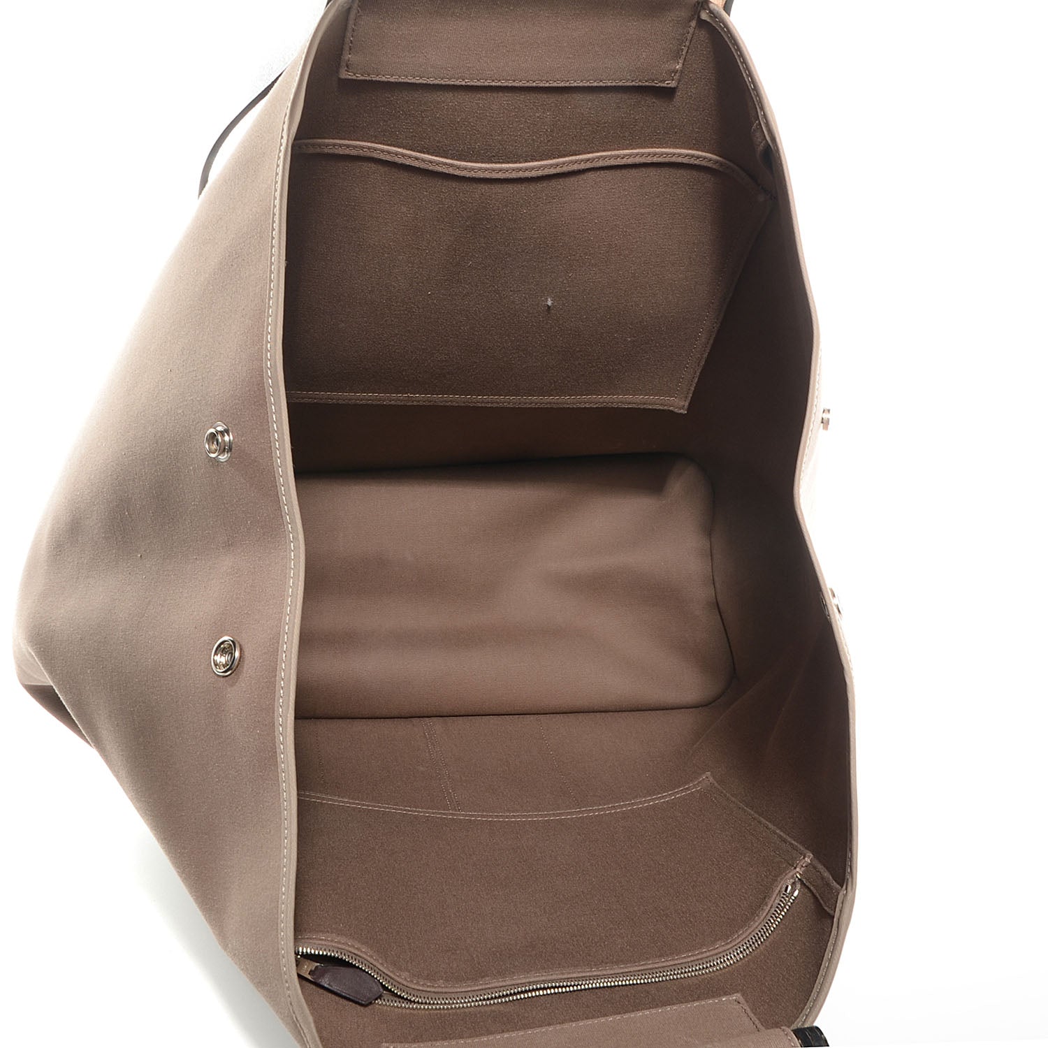 Hermes Toile Cabag Twist 42 GM Etoupe 5 of 11
