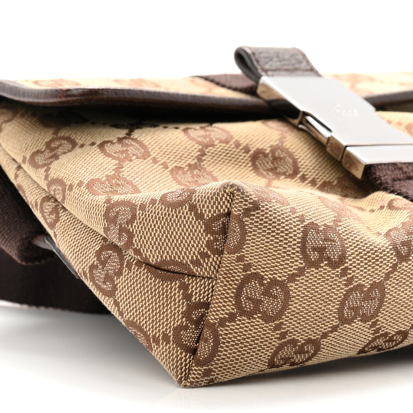 Monogram Waist Pouch Bag Dark Brown