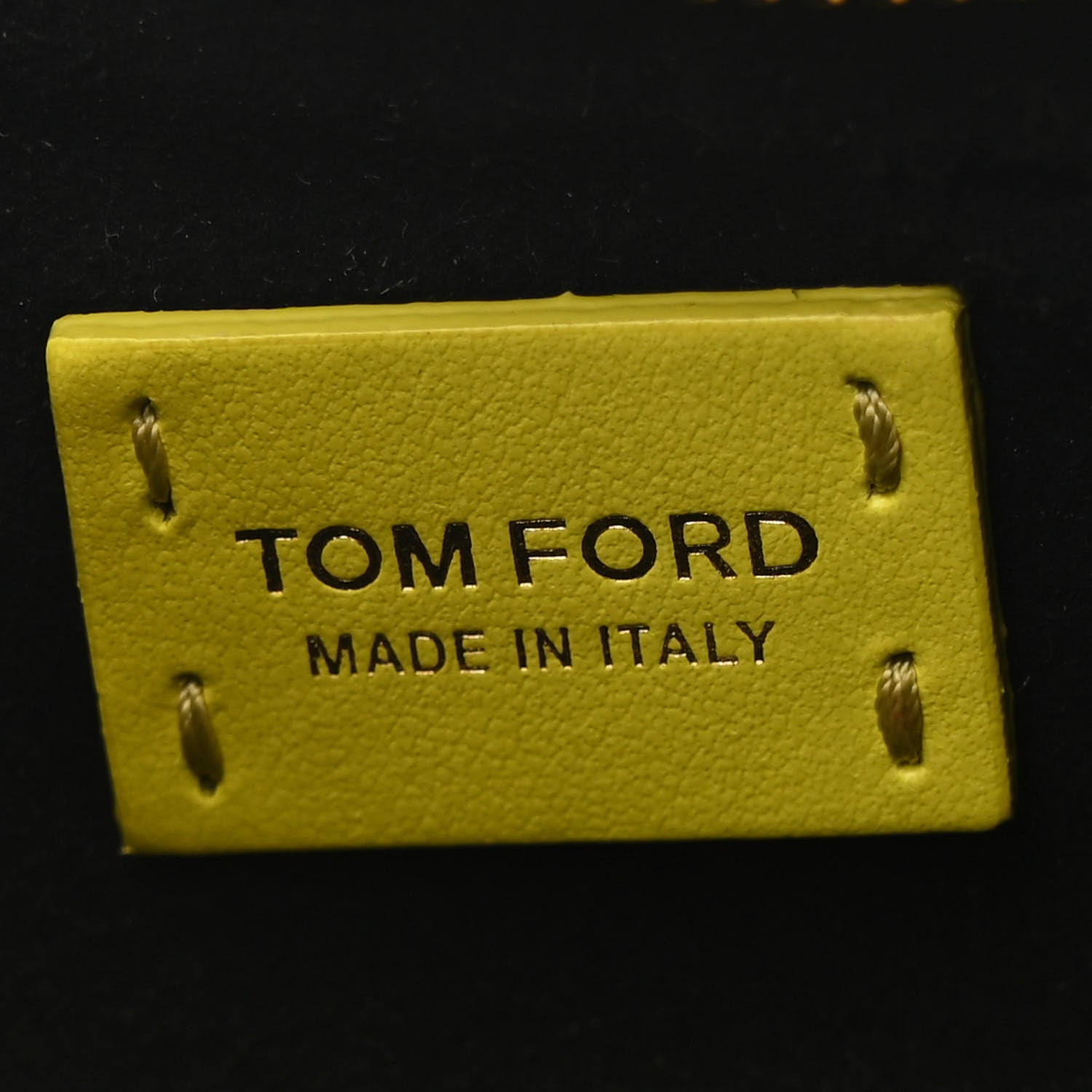 Tom Ford Calfskin Crocodile Embossed Mini Bianca Hobo Acid Yellow 6 of 12