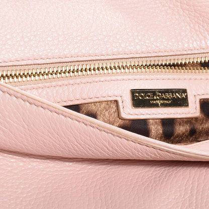 Dolce & Gabbana Grained Deerskin Medium Miss Sicily Satchel Pink 7 of 10