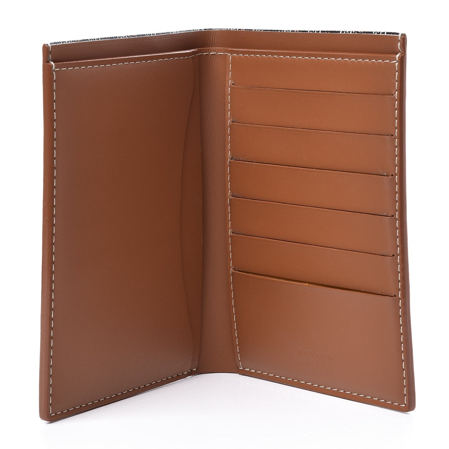 Goyardine Grenelle Passport Wallet Black Gold
