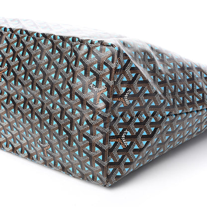 Goyard Goyardine Saint Louis Claire Voie GM Black Blue 10 of 11