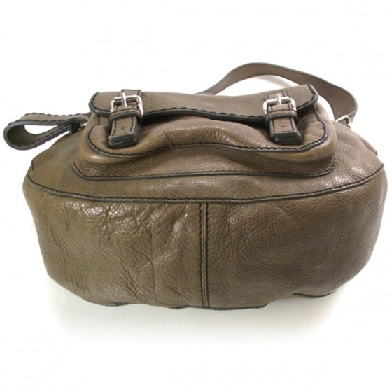 Chloe Leather Edith Shoulder Bag Olive Green 4 of 10