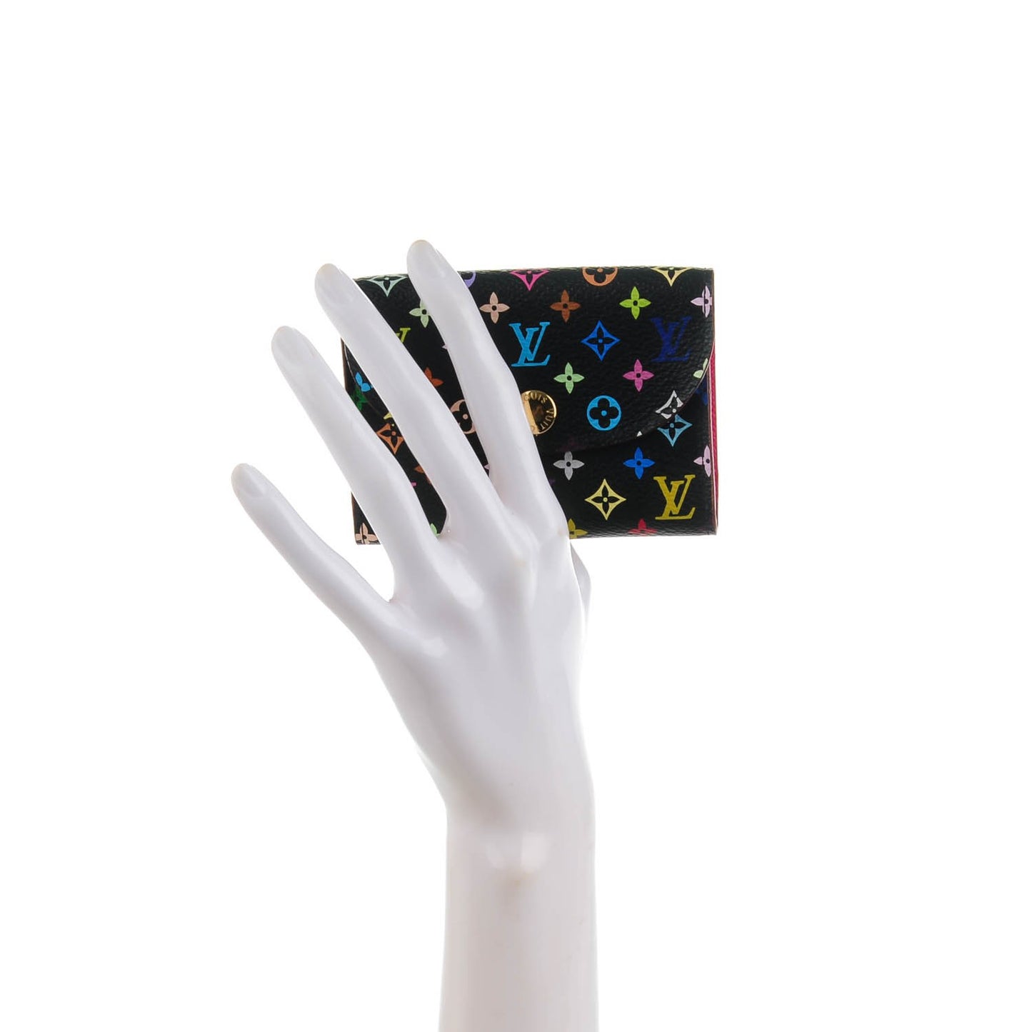 Monogram Multicolor Business Card Holder Black Grenade