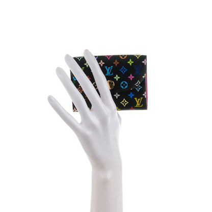 Louis Vuitton Monogram Multicolor Business Card Holder Black Grenade 2 of 7