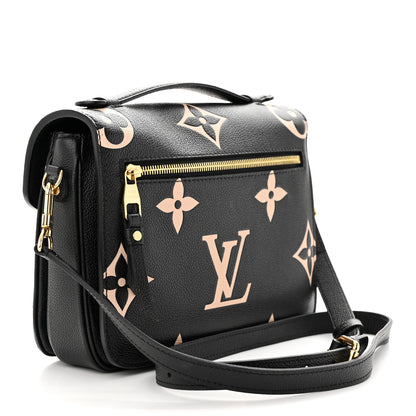 Louis Vuitton Empreinte Monogram Giant Pochette Metis Black Beige 3 of 12