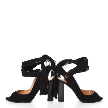 Hermes Suede Niagara Pumps 37 Black 6 of 10