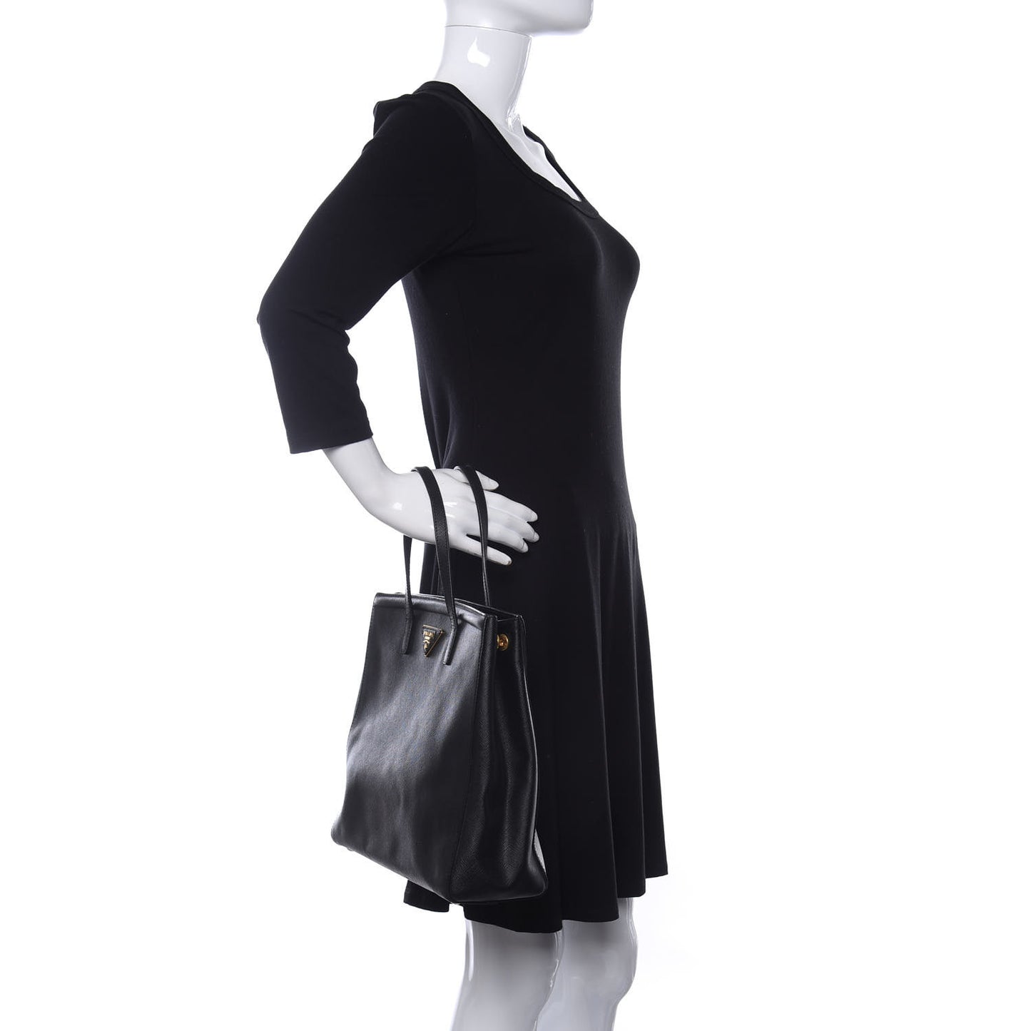 Saffiano Soft Tote Black