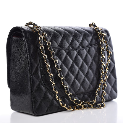 Chanel Caviar Quilted Maxi Double Flap Black 4 of 11