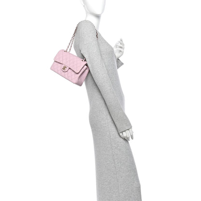 Chanel Caviar Quilted Small Double Flap Pink 2 of 11