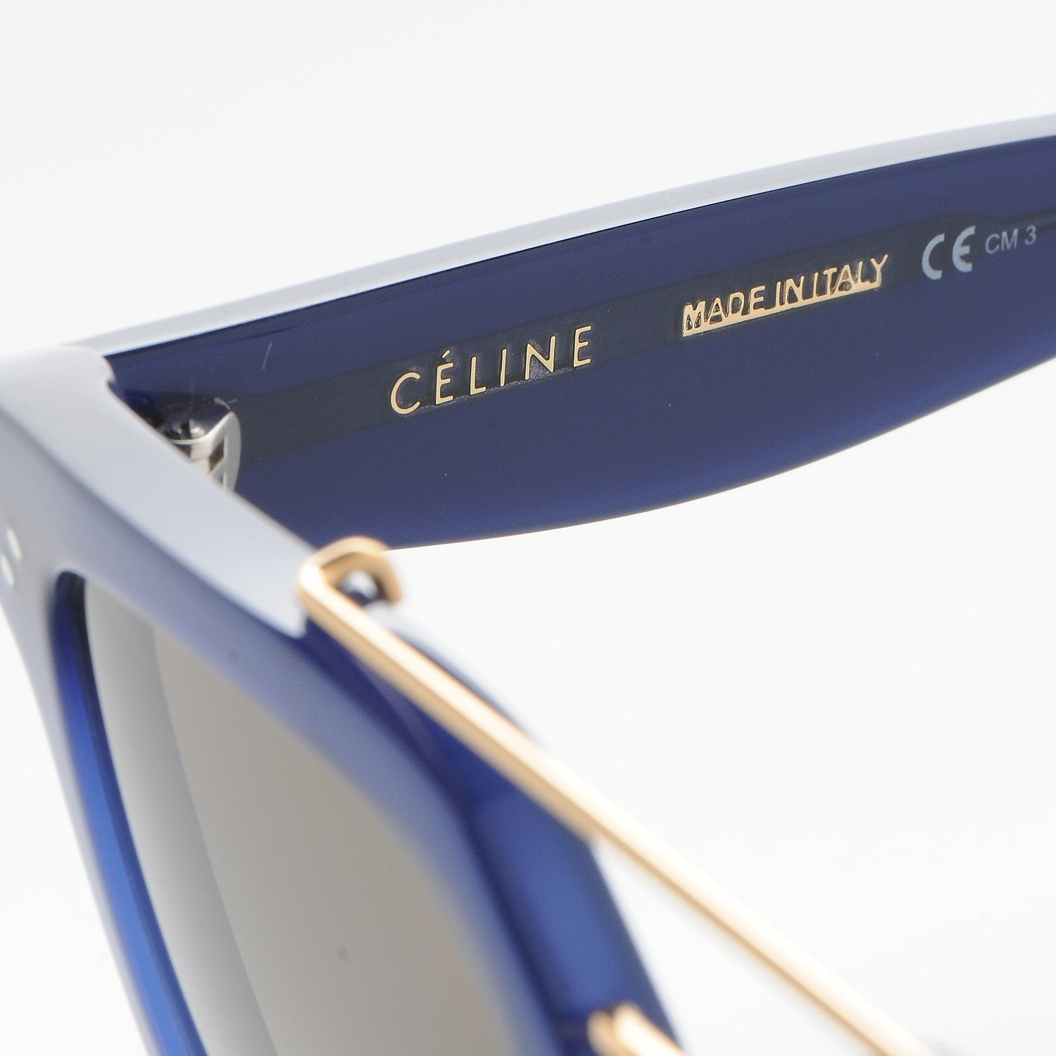 Celine Acetate Bridge Sunglasses CL41077/S Blue 6 of 7