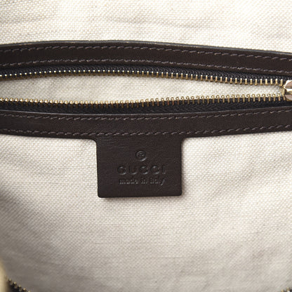Gucci Monogram Vintage Web Medium Boston Dark Brown 5 of 10