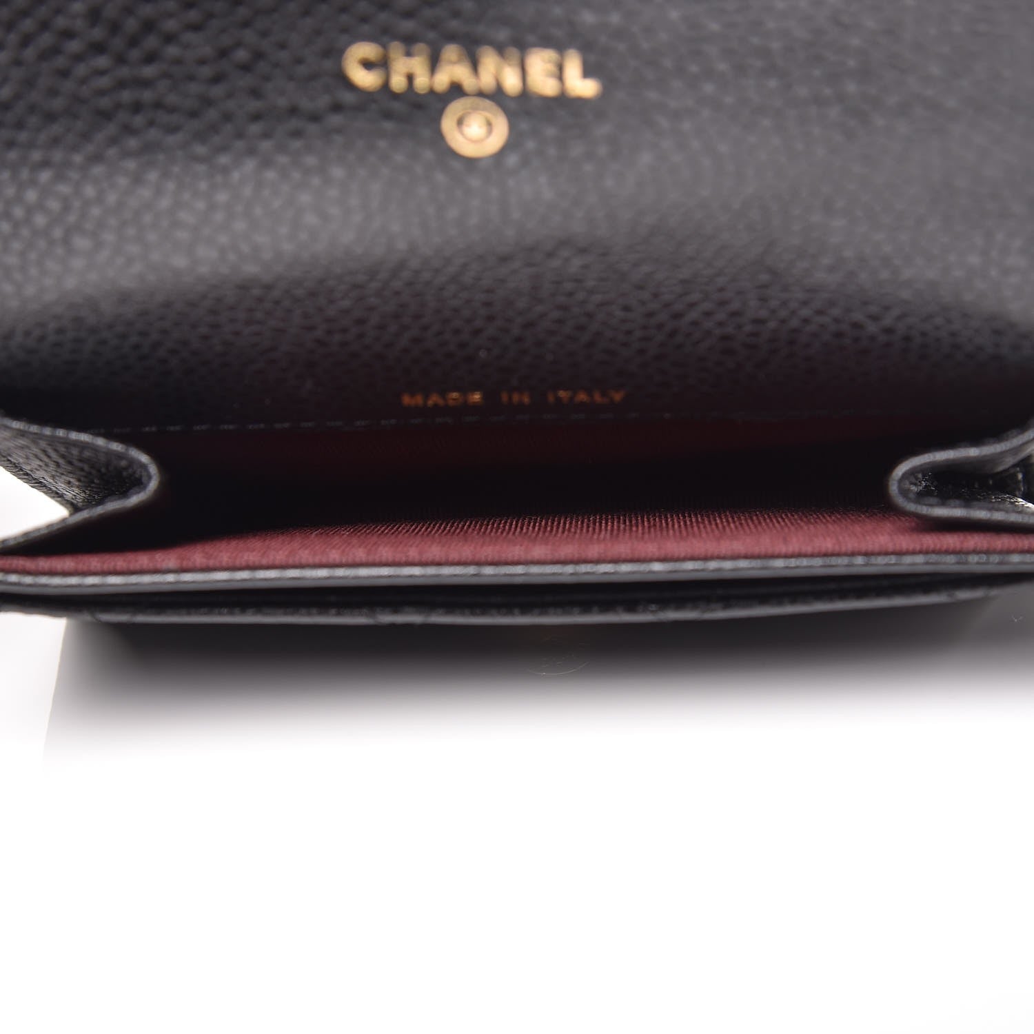 Chanel Caviar Quilted Flap Card Holder Black 5 of 9