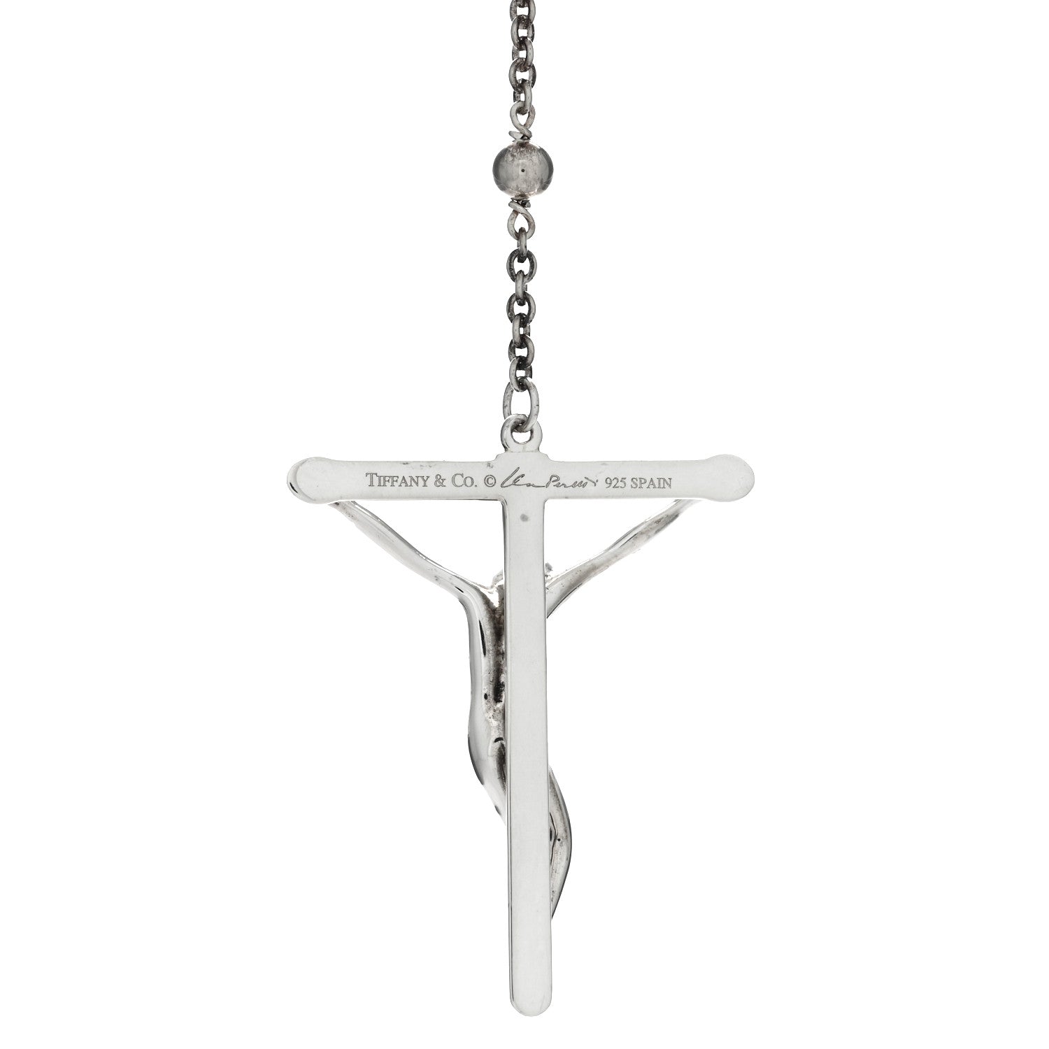 Tiffany Sterling Silver Elsa Peretti Rosary Necklace 4 of 4