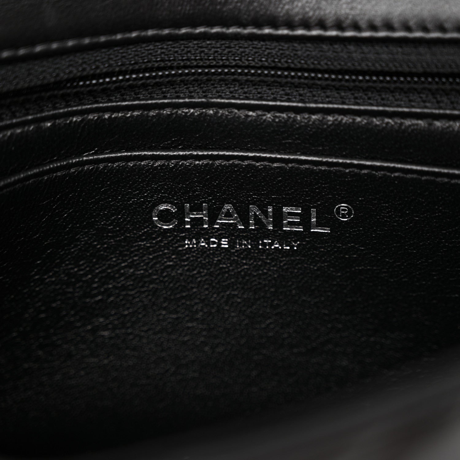 Chanel Lambskin Quilted Mini Rectangular Flap Black 6 of 10
