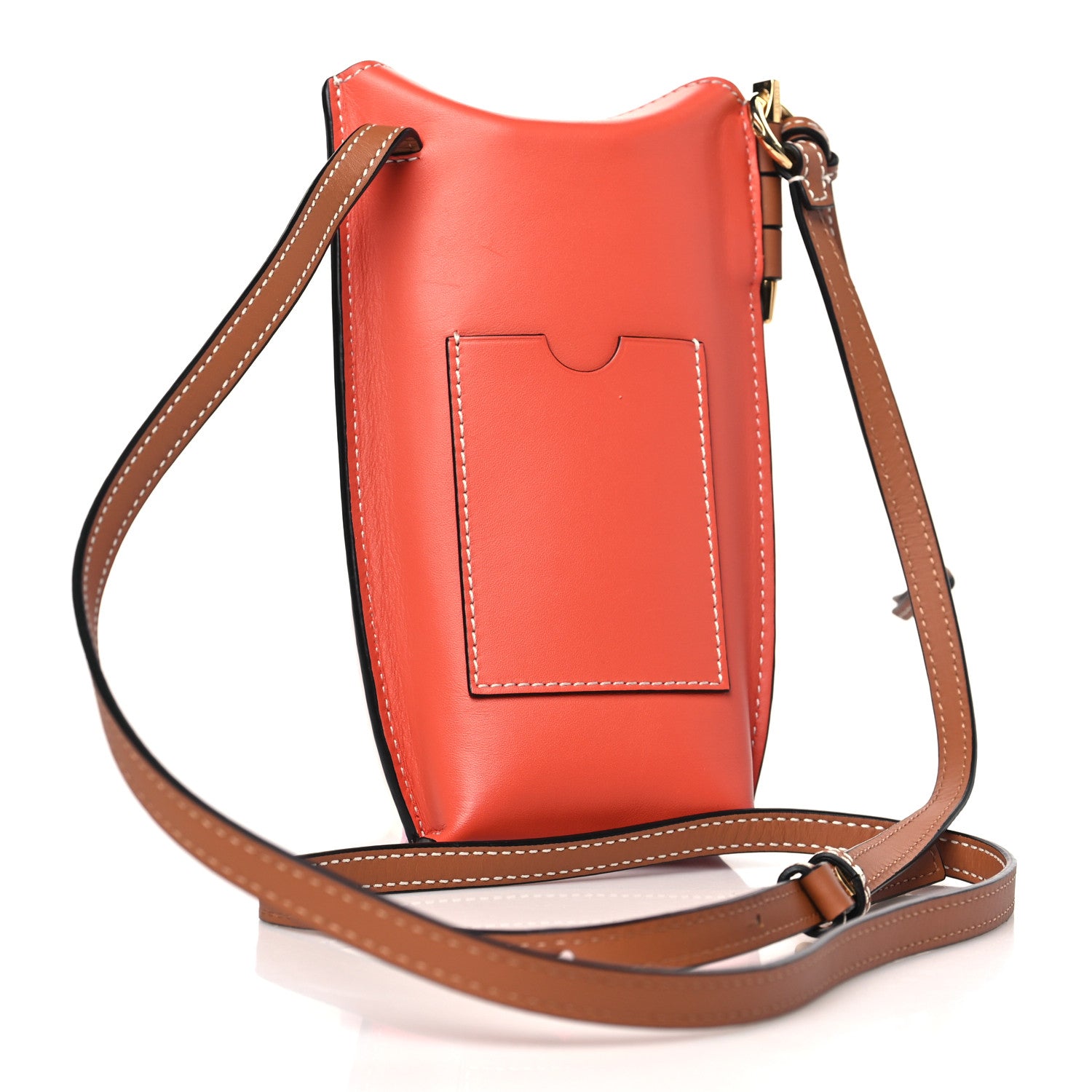Loewe Smooth Calfskin Mini Gate Pocket Pink Orange 3 of 11