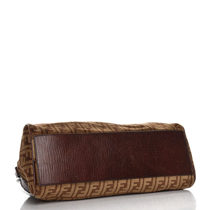 Fendi Velvet Zucca Bag De Jour Tobacco 4 of 13