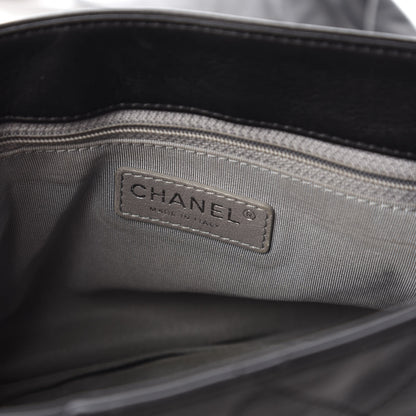 Chanel Calfskin Coco Pleats Messenger Flap Black 8 of 11