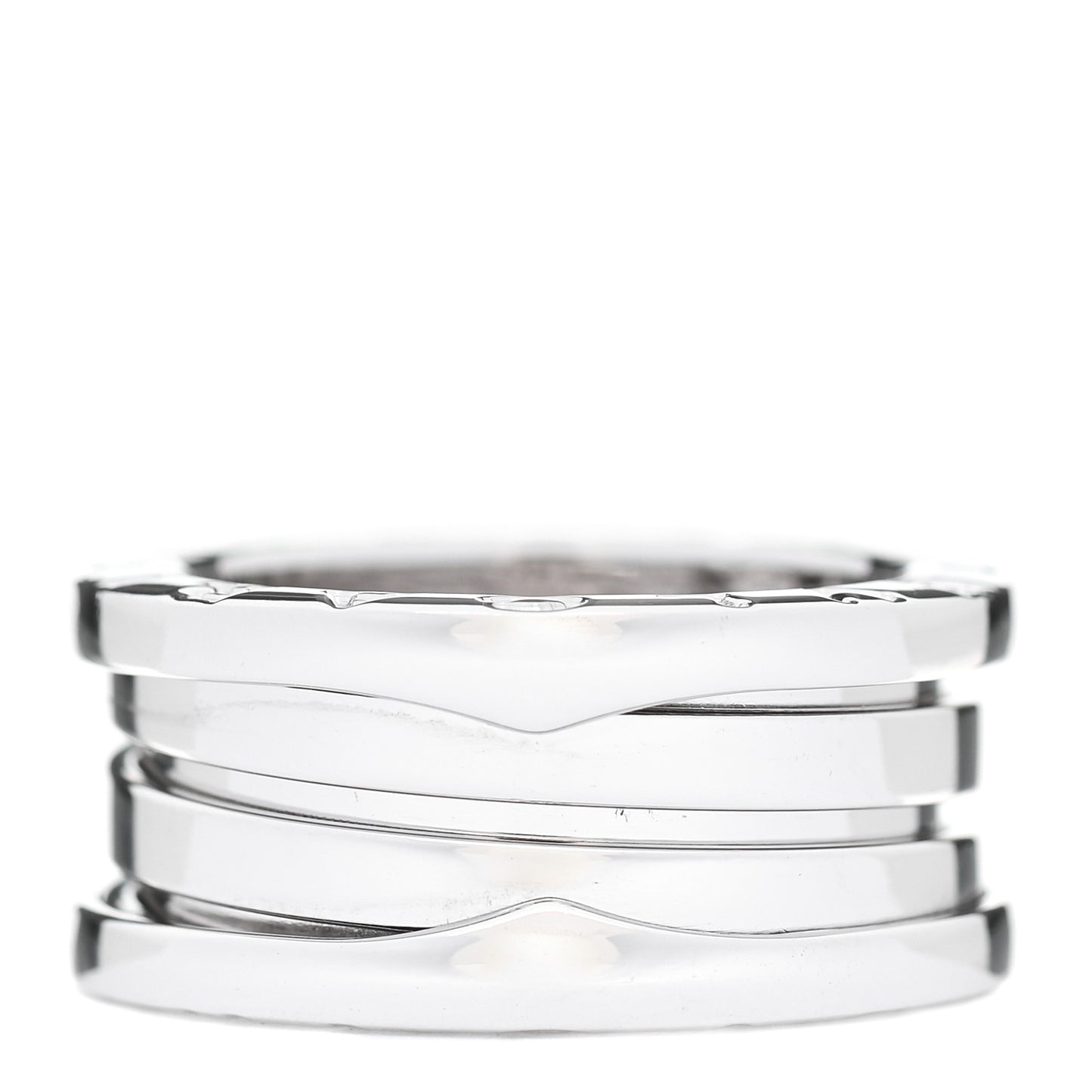 18K White Gold B.Zero1 Three-Band Ring 49 4.75