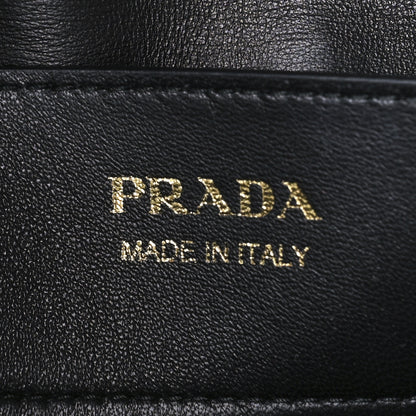 Prada Saffiano Cuir Medium Double Bag Talco Black 6 of 10
