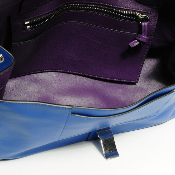 Proenza Schouler Leather Double Sided PS Courier Bag Royal Blue Veruca Salt 11 of 11