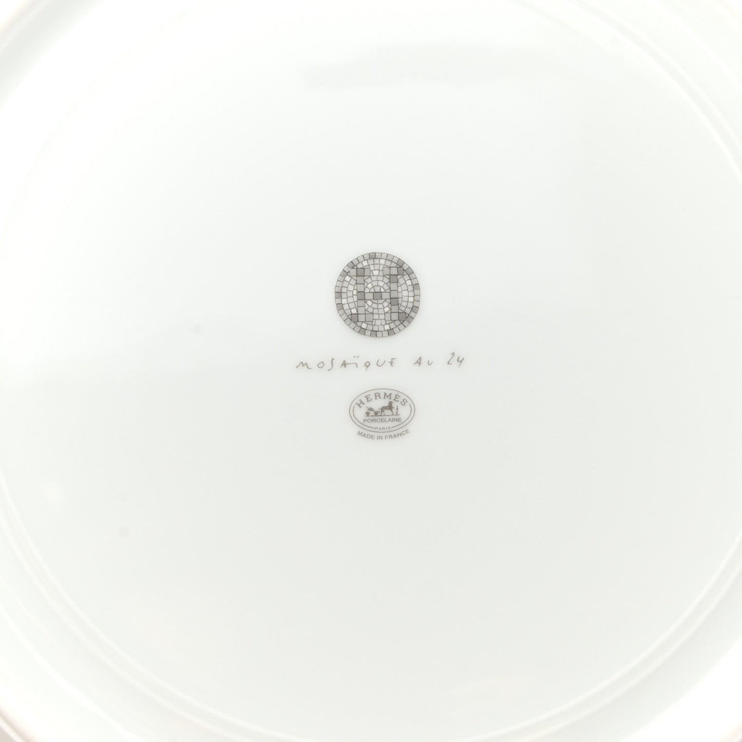 Porcelain Mosaique Au 24 Platine Presentation Plate Set of 2