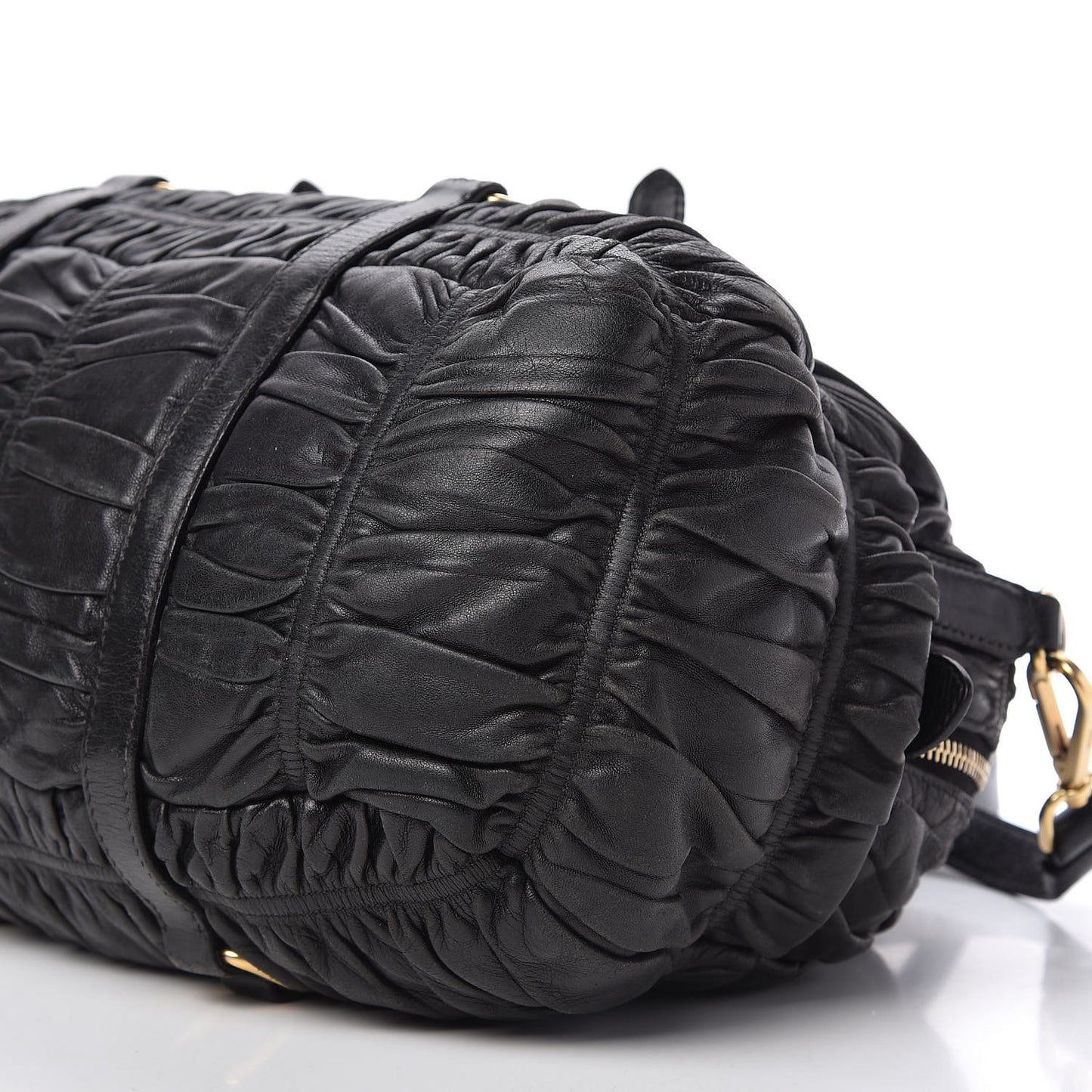 Nappa Gaufre Satchel Black