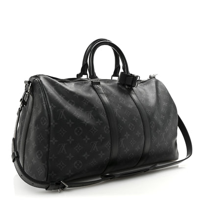 Louis Vuitton Monogram Eclipse Keepall Bandouliere 45 2 of 9