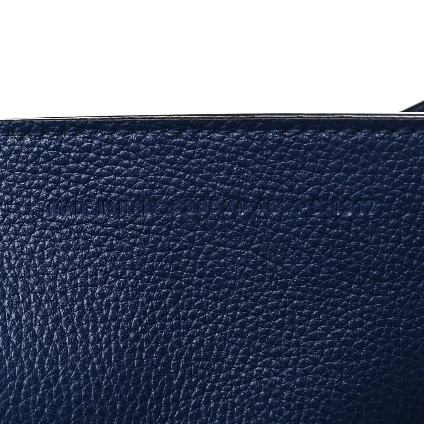 Grained Calfskin Black Hardware Neo Classic City Navy