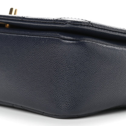 Chanel Caviar Quilted Small Fashion Therapy Flap Bag Navy Blue 9 of 9