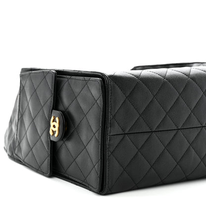 Chanel Caviar Quilted Medium Chanel 25 Handbag Black 10 of 12