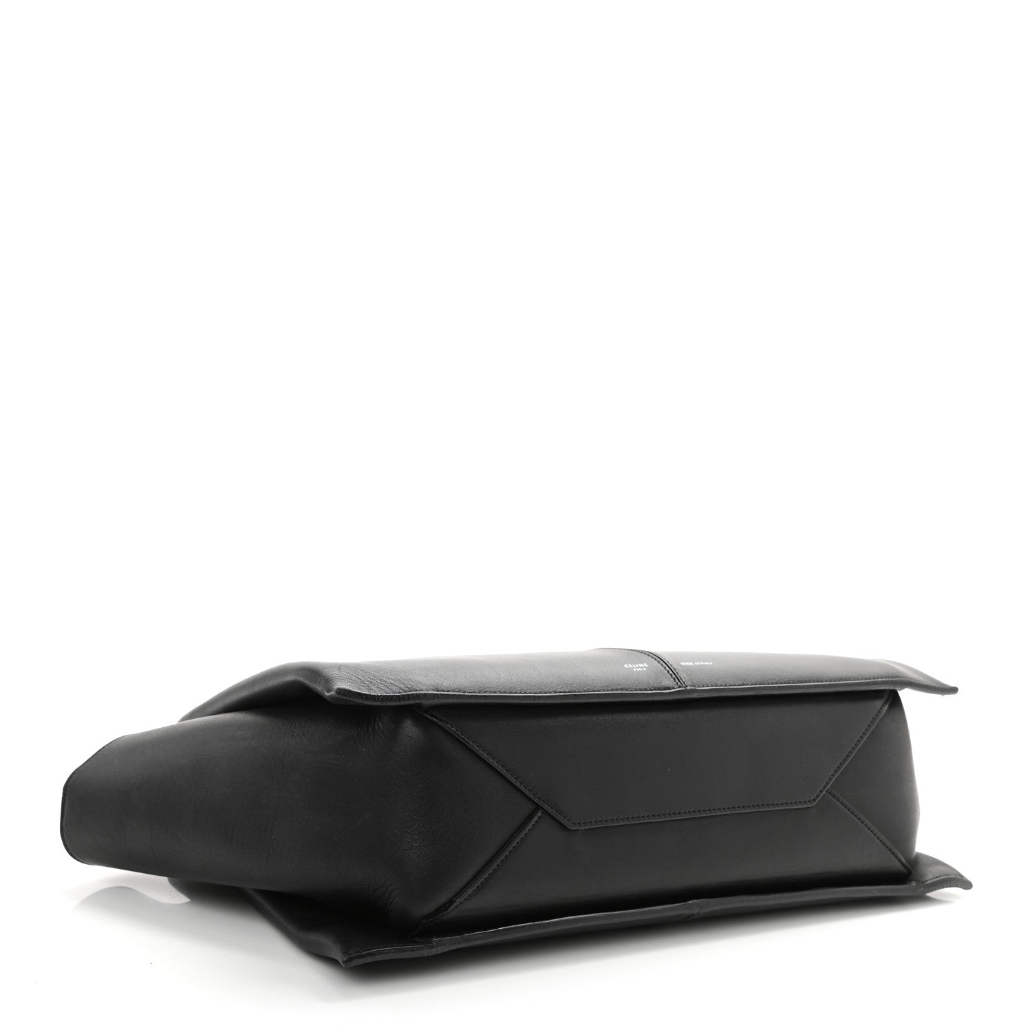 Celine Baby Grained Calfskin Medium Tri-Fold Bag Black 4 of 18