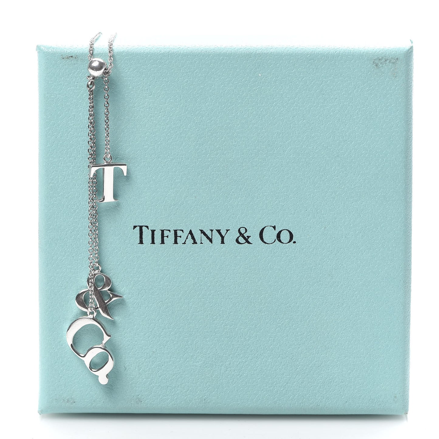 Sterling Silver Letters Lariat Necklace