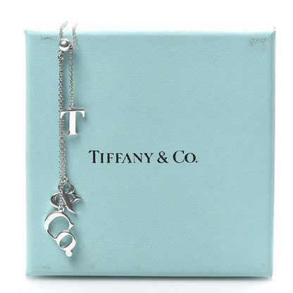 Tiffany Sterling Silver Letters Lariat Necklace 6 of 6
