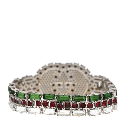 Gucci Crystals Double G Web Tennis Bracelet M Multicolor 3 of 4