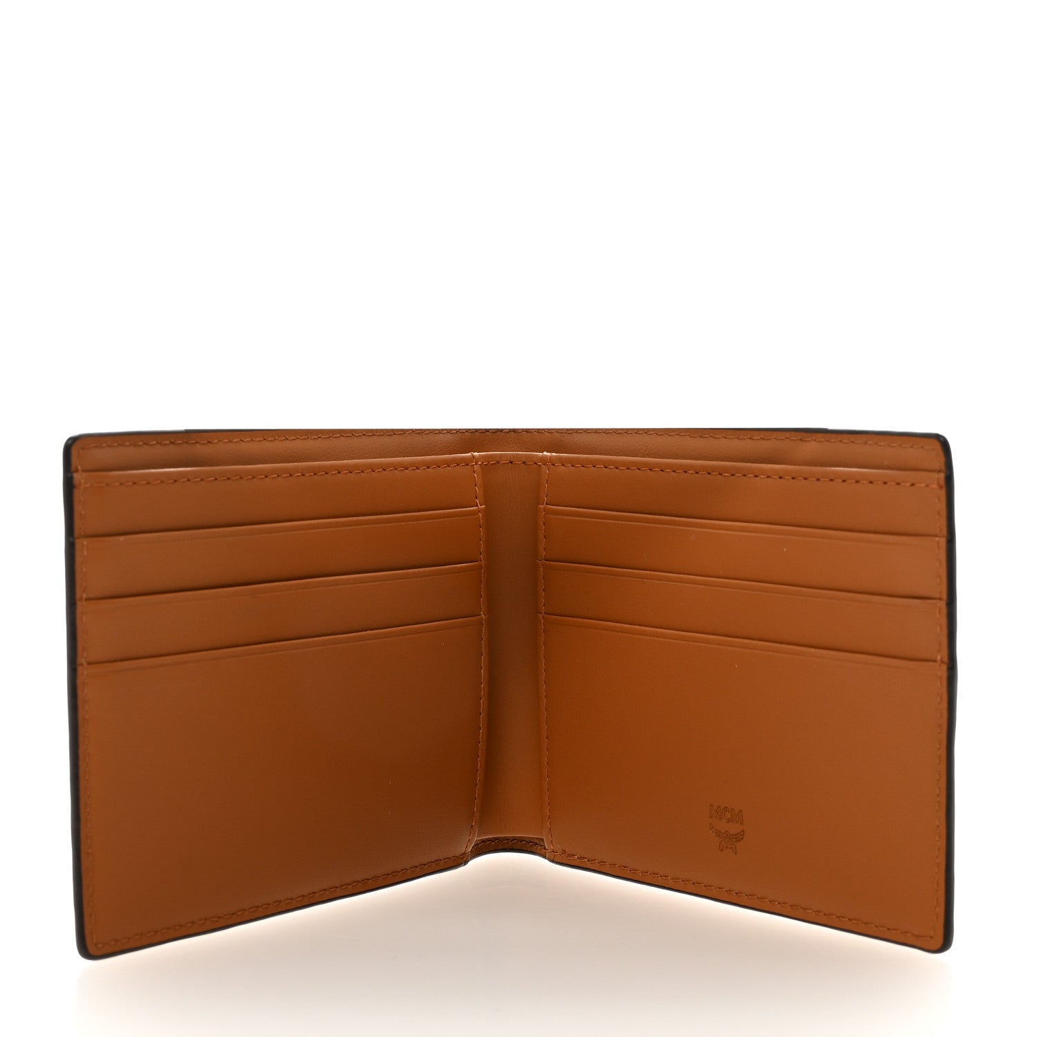MCM Visetos Small Flap Wallet Cognac 5 of 7