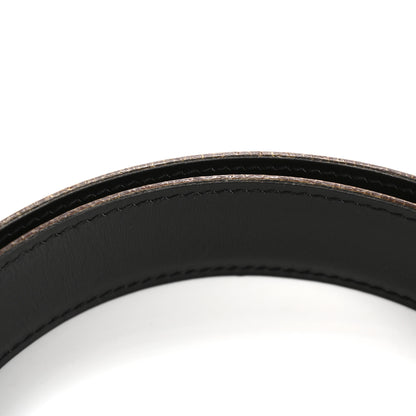 Hermes Box Taurillon Clemence 32mm Square H Belt 75 30 Black Gold 6 of 8