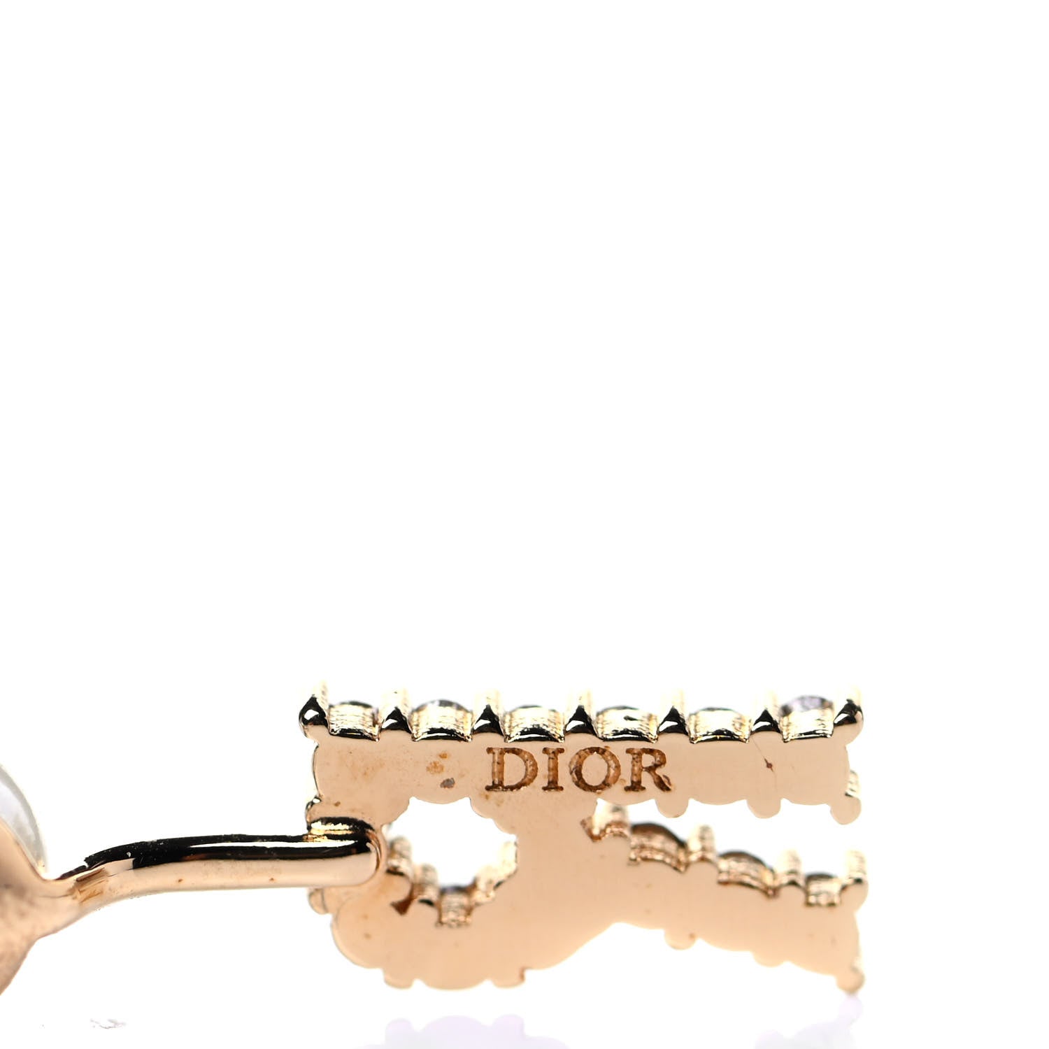 Christian Dior Crystal Pearl My ABCDior R Tribale Earring Gold 4 of 4