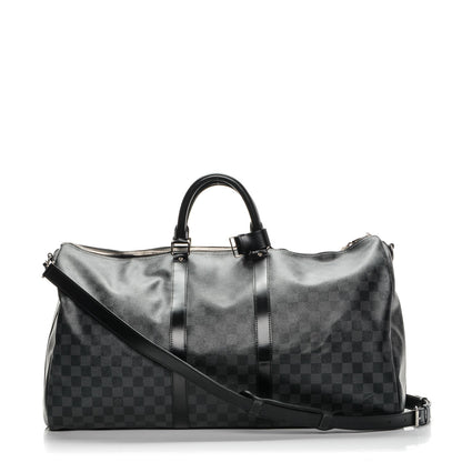 Louis Vuitton Damier Graphite Keepall Bandouliere 55 1 of 9