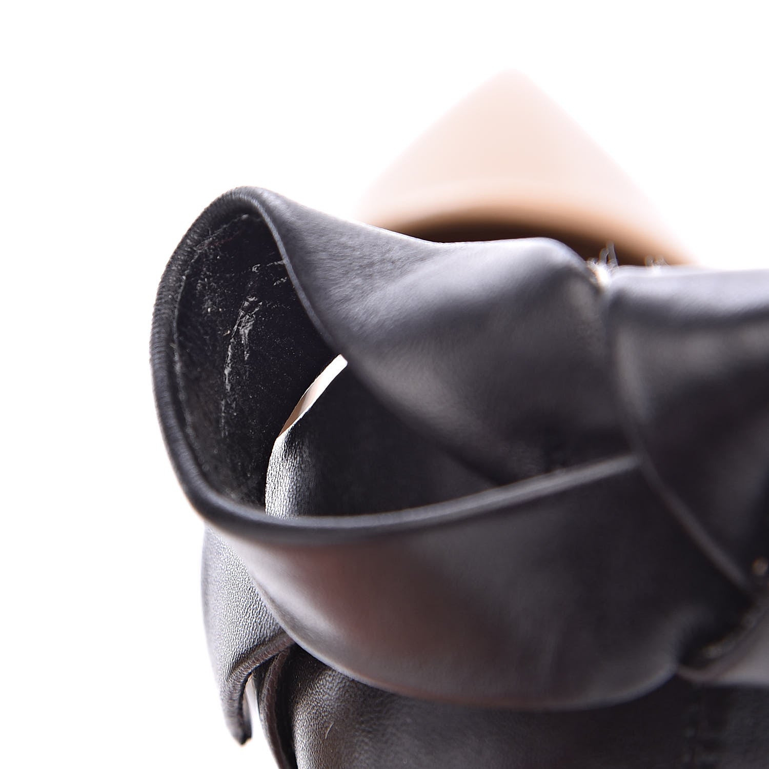 Valentino Garavani Patent Bow Pumps 36 Nude Black 7 of 16
