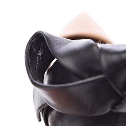 Valentino Garavani Patent Bow Pumps 36 Nude Black 7 of 16