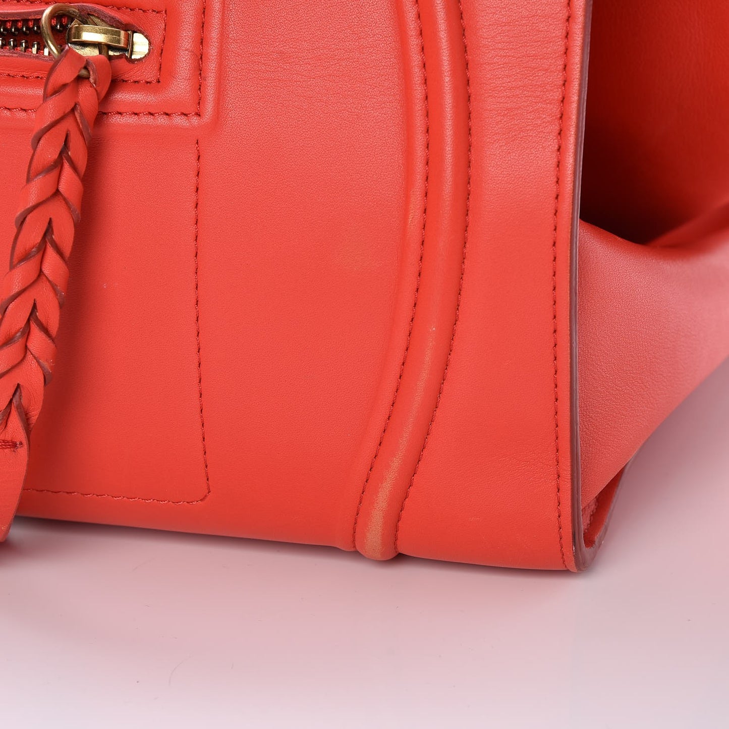 Nappa Calfskin Medium Phantom Luggage Vermillion