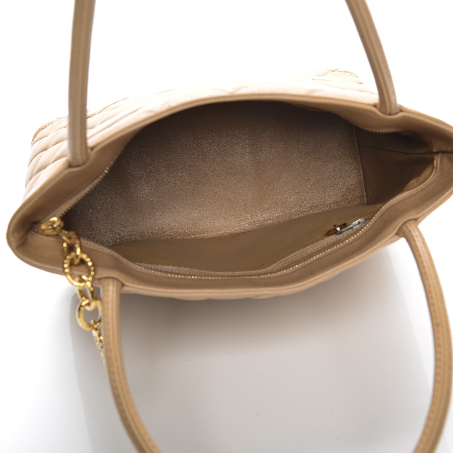 Chanel Caviar Quilted Medallion Tote Beige 5 of 10