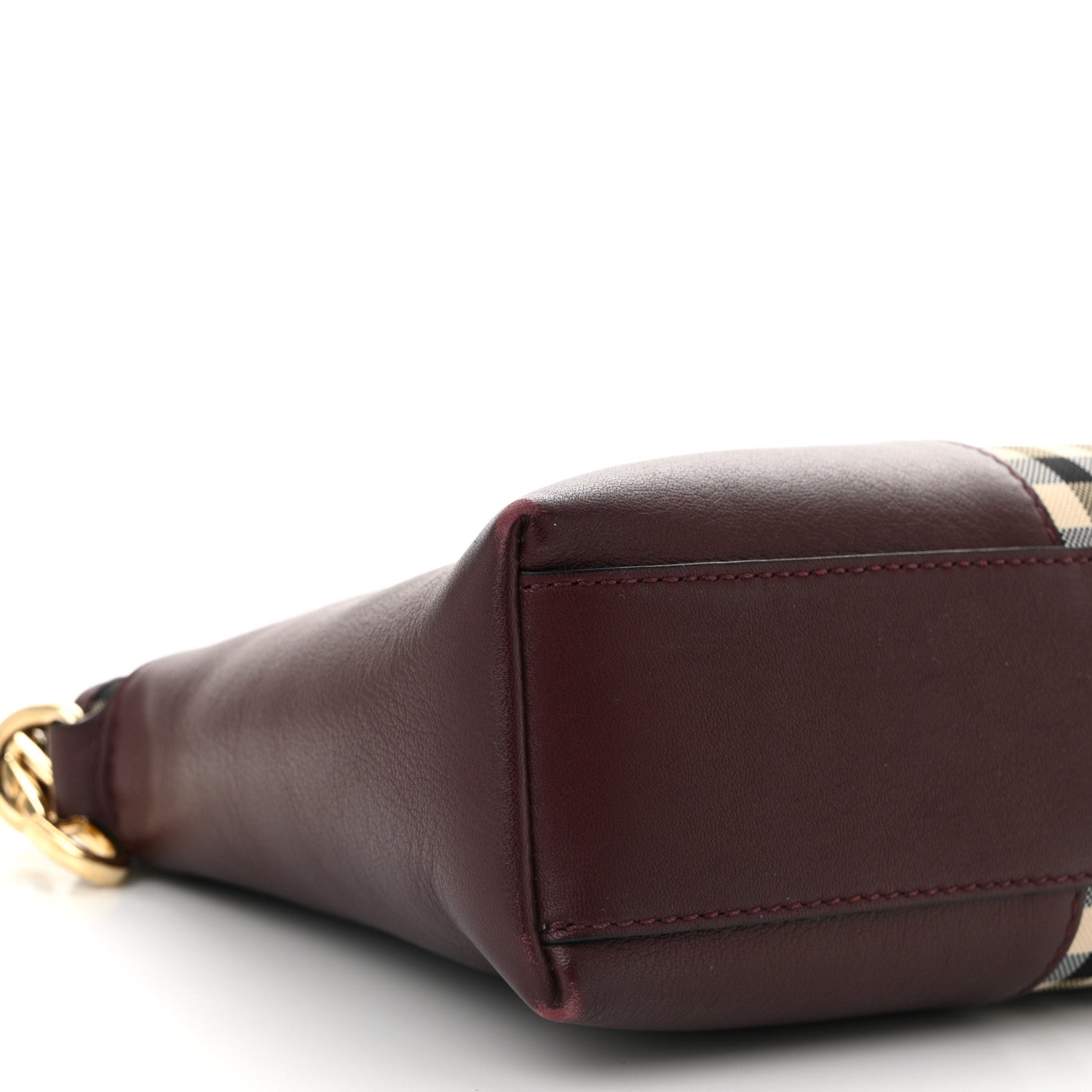 Burberry Horseferry Check Small Chichester Crossbody Clutch Bag Burgundy 8 of 12