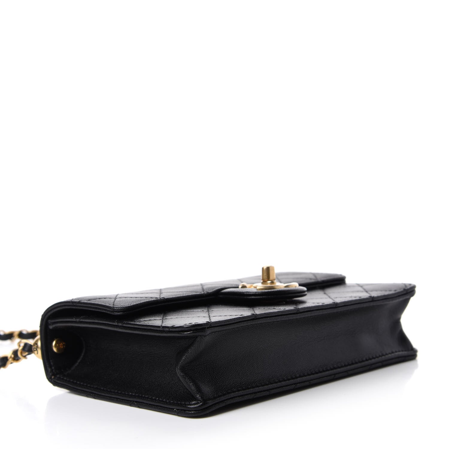 Chanel Lambskin Quilted Small Chic Pearls Flap Black 4 of 11