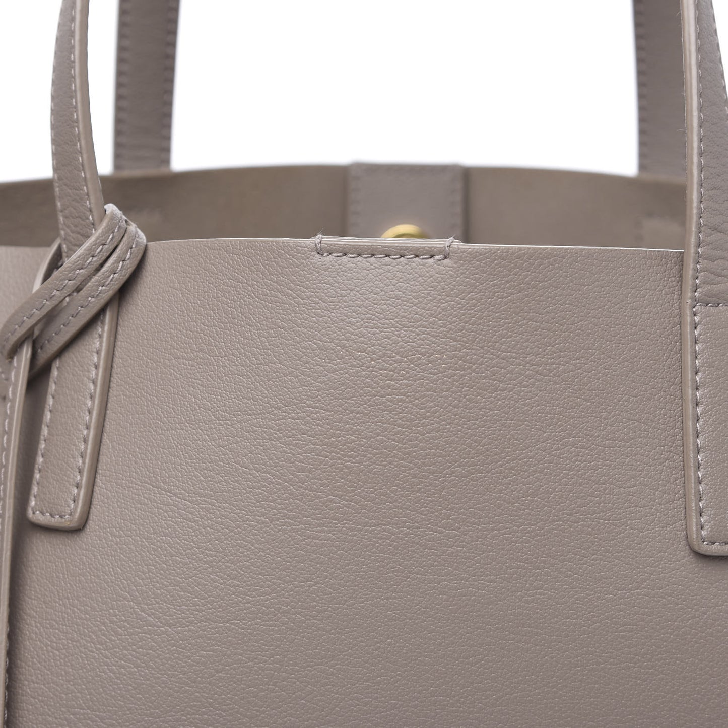 Calfskin Large Shopping Tote Dark Beige