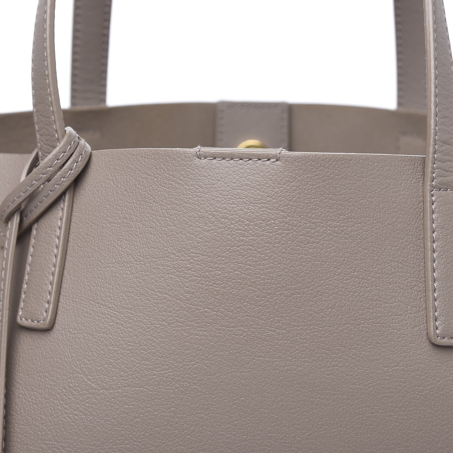 Saint Laurent Calfskin Large Shopping Tote Dark Beige 10 of 11