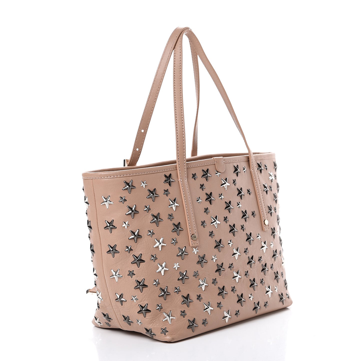 Calfskin Sofia Star Studded Tote Pink